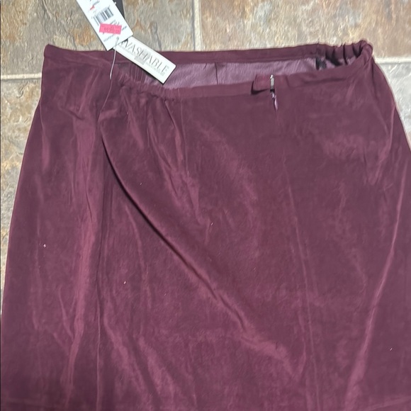 Norton McNaughton Burgundy Pencil Skirt Maxi Work - Picture 4 of 7